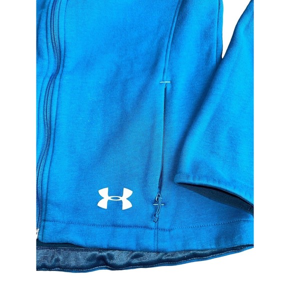 Under Armour Womens Activewear Small Sweatshirt Lot of 2 Full Zip Crewneck Blue - Picture 13 of 16